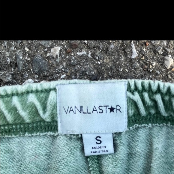 VANILLA STAR GREEN BURNOUT JOGGERS WOMENS SMALL ‘LOVE IS LOVE’ - Picture 6 of 6